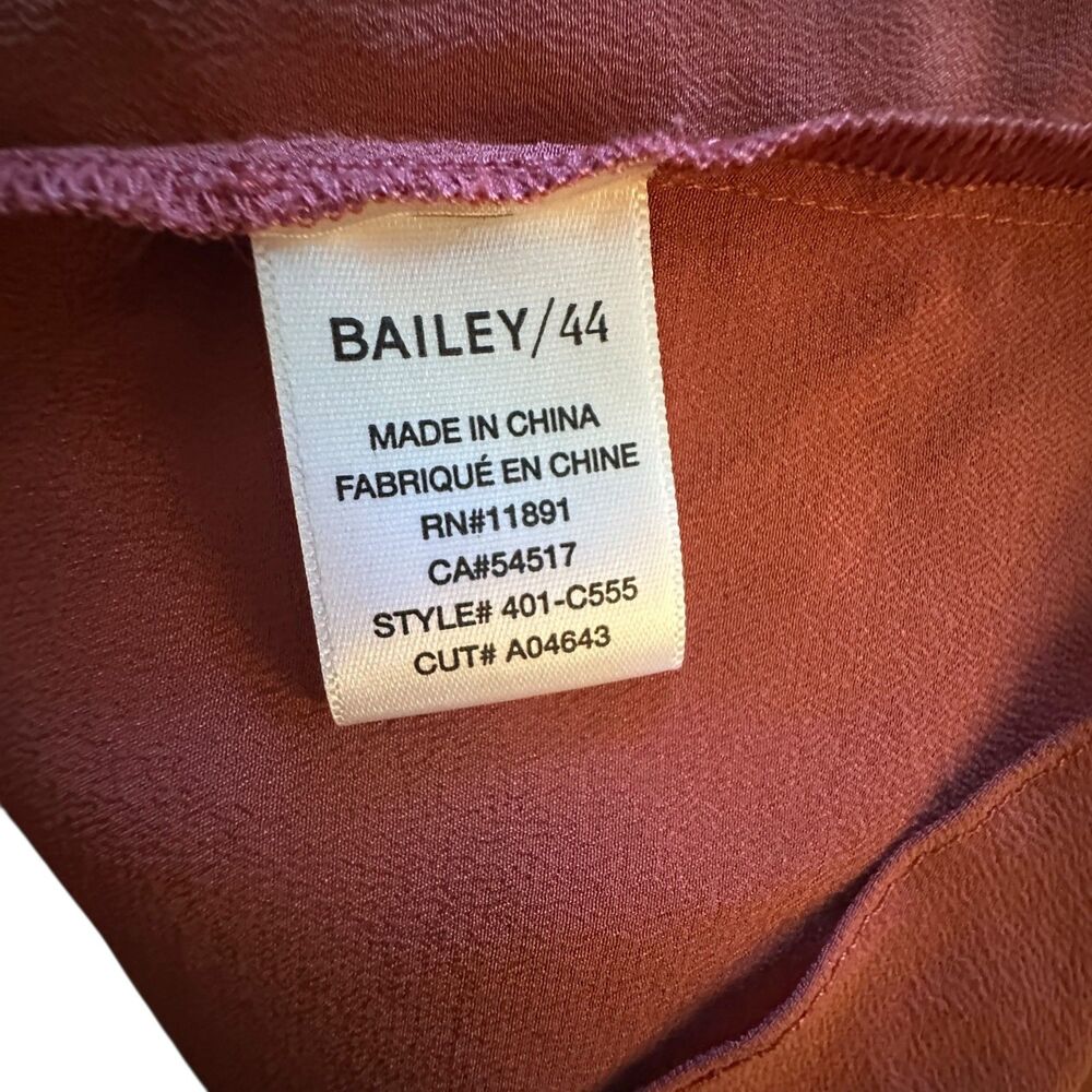 Bailey / 44 Rust Colored Cold Shoulder Ruffled 10… - image 5
